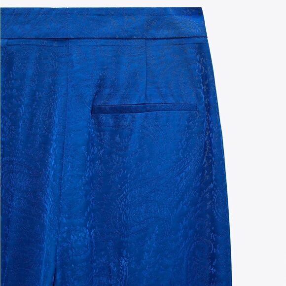 ZARA JACQUARD MENSWEAR STYLE PANTS - Picture 7 of 8